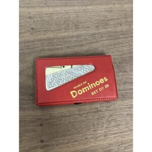 DOMINOES ONLINE DOUBLE SIX GAME MINI SET 28‎ TILES & CASE